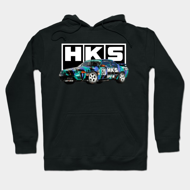 HKS power Skyline R32 GT-R Japan Mt. Fuji GTR JGTC ZERO-R Hoodie by cowtown_cowboy